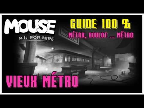 GUIDE 100% : VIEUX MÉTRO ! Mouse : P.I FOR HIRE / Métro, boulot ... métro Carte journal BD Indices