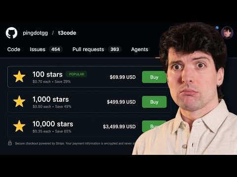 GitHub has a fake star problem…