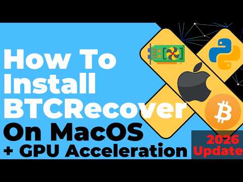 BTCRecover Install on MacOS (Python 3) & Enable GPU Acceleration + Demo Bitcoin Wallet Seed Recovery
