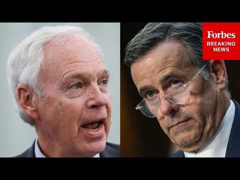 BREAKING: Ron Johnson Demands Apology From John Ratcliffe Over CIA's Response To COVID Hearing
