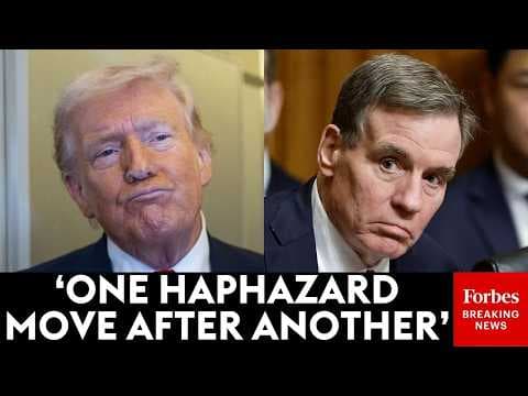 'We're Going To Keep Our Navy There Forever': Mark Warner Blasts U.S. Strait Of Hormuz Blockade