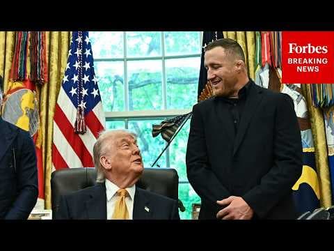 'They're Right About That...': Trump Jokes With UFC Fighters During White House Event