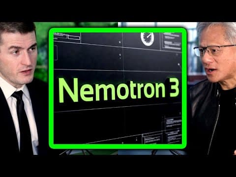 Nemotron 3: NVIDIA's new open-source AI model explained | Jensen Huang and Lex Fridman