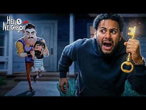 J'AI REUSSI À M'ÉCHAPPER DE MON VOISIN FOU.. la fin la plus triste (Hello Neighbor 2) #4