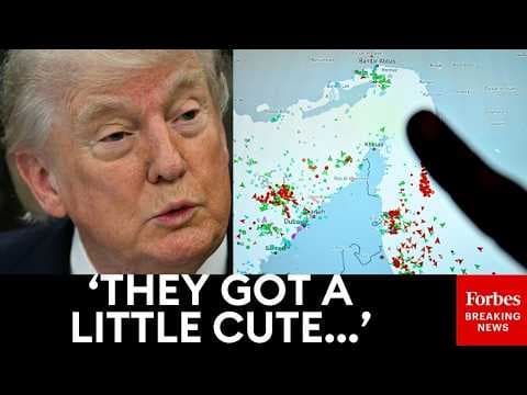 JUST IN: Trump Responds To Iran Shutting Strait Of Hormuz Again