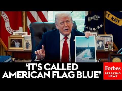 WATCH: Trump Unveils Plan To Remodel Lincoln Memorial Reflecting Pool On D.C.'s National Mall