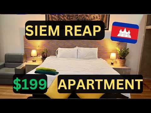 Siem Reap, Cambodia NEW $199 Apartment Review For Expats Living In Cambodia  4K