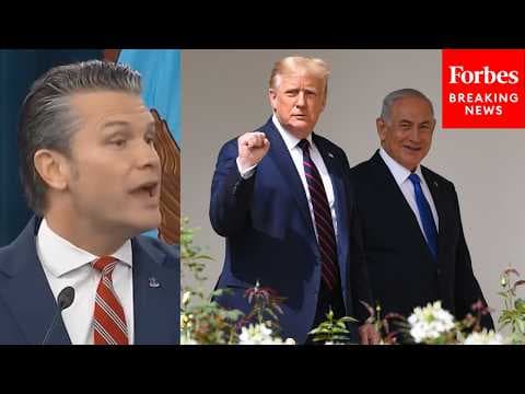Hegseth Refutes 'False Premise' That Trump 'Is Being Pulled' Into Iran War By Netanyahu, Israel