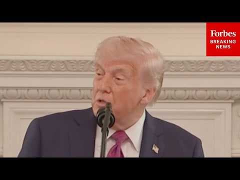 JUST IN: President Donald Trump Delivers Remarks To NCAA Collegiate Sport Champions