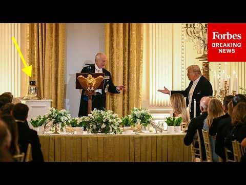 'As A Personal Gift...': King Charles Wins Applause Gifting President Trump Bell From 'HMS Trump'