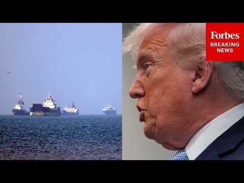 BREAKING NEWS: President Trump Comments On War With Iran Amid Conflict In The Strait Of Hormuz