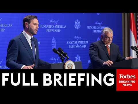 BREAKING NEWS: VP JD Vance And Hungarian PM Viktor Orban Hold Press Briefing In Budapest, Hungary