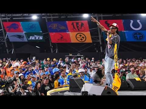 Wiz Khalifa Performs "Black and Yellow" at the 2026 NFL Draft