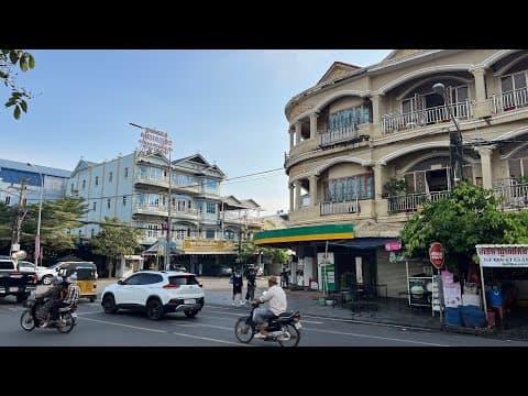 LIVE Cambodia Chat Kampot - Morning Walk - Teach Abroad link below