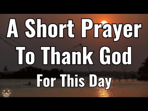Powerful prayer | Thank You Lord for Carrying Me Into A New Day 🙏
