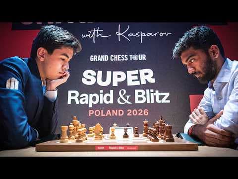 World Champion vs Challenger || Gukesh vs Sindarov || Super Rapid & Blitz Poland 2026