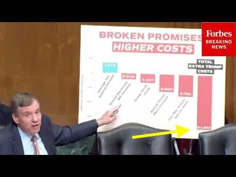 'I See $1,852...': Mark Warner Breaks Down Average Costs Increases Under Trump