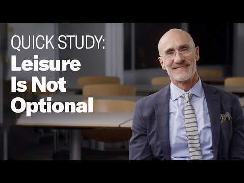 Leisure's Not a Luxury. It's a Requirement for Top Leaders