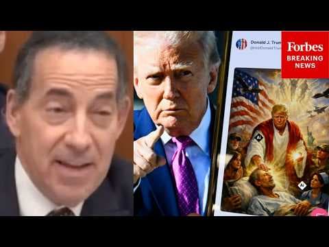 'He's Neither A Doctor Nor Jesus Christ': Raskin Torches Trump Over 'Jesus' Image, Pope Attacks