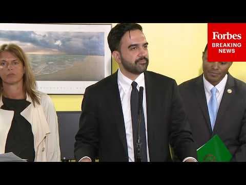 NYC Mayor Zohran Mamdani Holds Press Briefing To Promote New Internet Access Initiatives