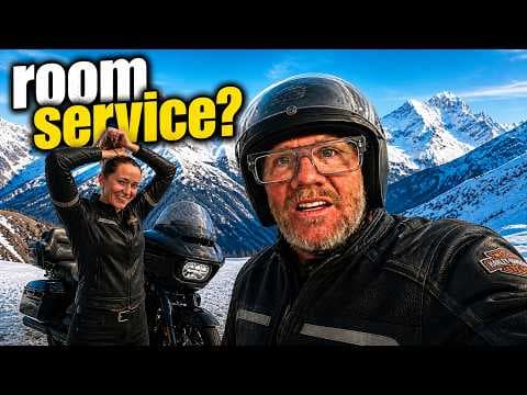 Riding my Harley Davidson from Romania to Serbia