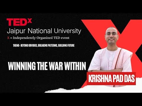 Wining The War Within  | Krishna Pad Das | TEDxJaipur National University