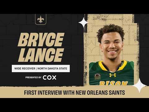 Bryce Lance's First Interview with the Saints | 2026 NFL Draft