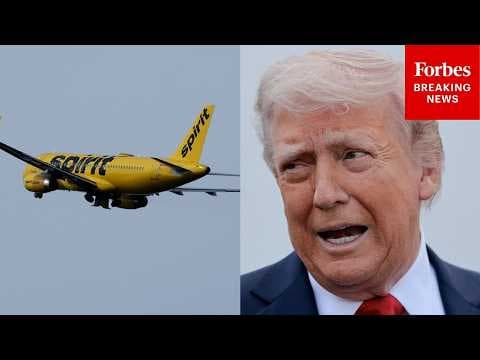 Trump Talks About Negotiations To Save Spirit Airlines From Shutting Down