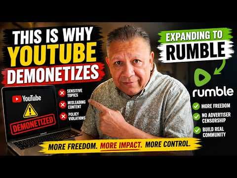 This Is Why YouTube Demonetizes - Expanding To Rumble