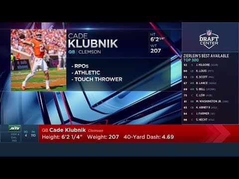 The New York Jets Select Cade Klubnik with the 110th Pick in the 2026 NFL Draft