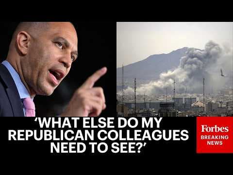 Hakeem Jeffries Blasts Republicans For Opposing Iran War Powers Resolution