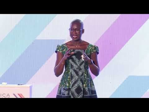 Maryse Lokossou, CDC Bénin and Létondji Beheton, SIPI-BENIN S.A on the Main Stage Inspire.