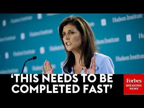 'We Don't Want An Endless War': Nikki Haley Urges Strait Of Hormuz Be Opened Quickly To End Iran War