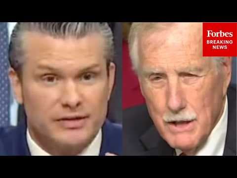 'Why Are We Abandoning Ukraine?': Angus King Grills War Secretary Hegseth Over Funding For Ukraine