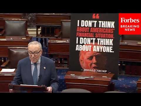 'Trump Told A Reporter...': Chuck Schumer Skewers Trump Over Shocking Quote On Americans' Finances