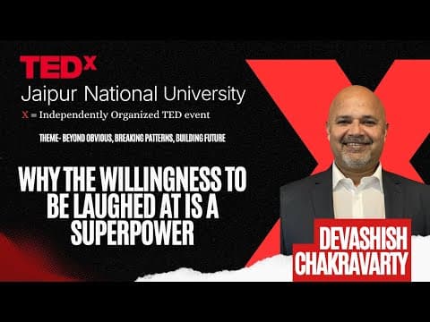 The Willingness to Be Laughed At | Devashish Chakravarty | TEDxJaipur National University