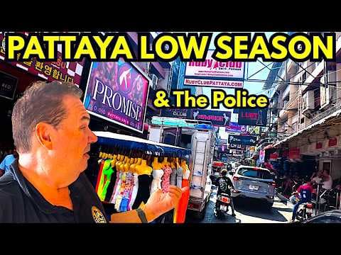 Is Pattaya Soi 6 Busy in LOW SEASON? Police Checkpoints 🚨 Traffic & Fines