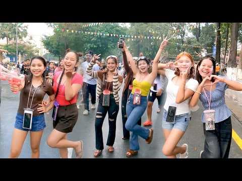 Wat Phnom Sangkran 2026 🇰🇭  Cambodia New Year Festival Walk