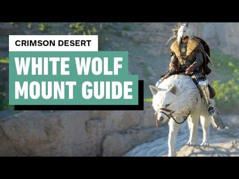 How to Unlock the Silver Fang in Crimson Desert (White Wolf Mount Guide)