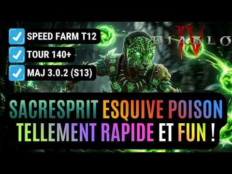 Le Build Sacresprit Esquive Poison Est La SURPRISE Surpuissante Et Rapide En S13 Dans Diablo 4 !