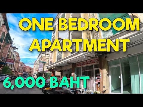6,000 BAHT FURNISHED ONE BEDROOM NORTH PATTAYA APARTMENT ROOM REVIEW - K RESIDENCE