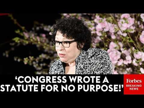 'They're Entitled To Due Process!': Sonia Sotomayor Lays Into Lawyer Over Lack Of TPS Accountability