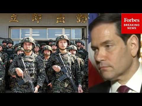 Rubio Asked About Taiwan Approving Defense Package: 'What Is Your Reaction To That?'