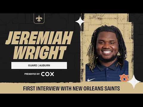 Jeremiah Wright's First Interview with the Saints | 2026 NFL Draft