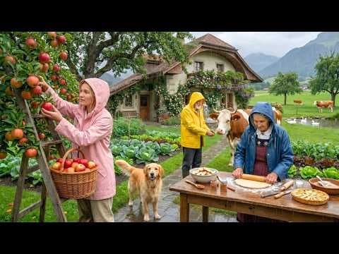 A Beautiful Rural Village Becomes a Fantasy World When Gentle Rain Covers the Land
