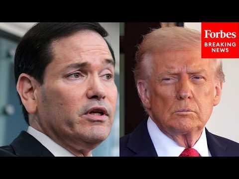 Marco Rubio Asked To Clarify Trump's Comments About The Iranian People Needing Weapons