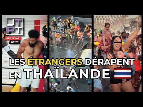 ❌ Les étrangers dérapent pendant Songkran ! #thaïlande #thailande #songkran #actualité #phuket #jtpt