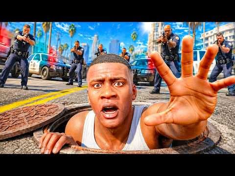 24H COMME L'HOMME LE PLUS RECHERCHÉ DE GTA 5 !