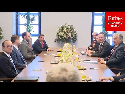 WATCH: JD Vance Meets With Viktor Orban In Budapest, Hungary