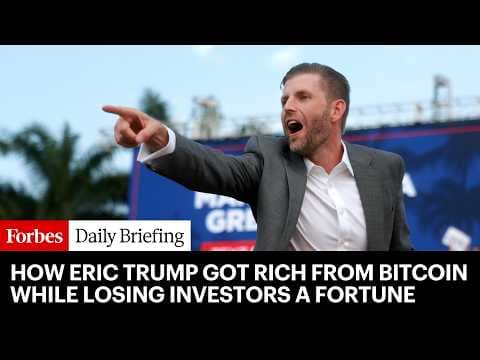How Eric Trump Got Rich From Bitcoin While Losing Investors A Fortune